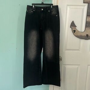 Edikted black washed jeans
